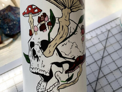 skull bottle
