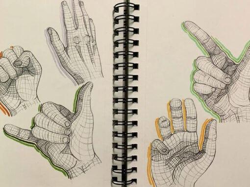 cross contour hands