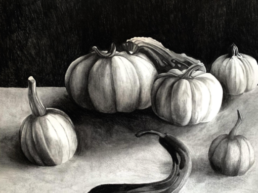 charcoal pumpkins